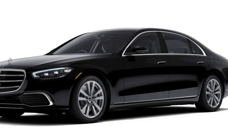 Mercedes Benz limousine without background