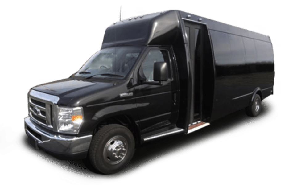 24 passengers mini bus without background