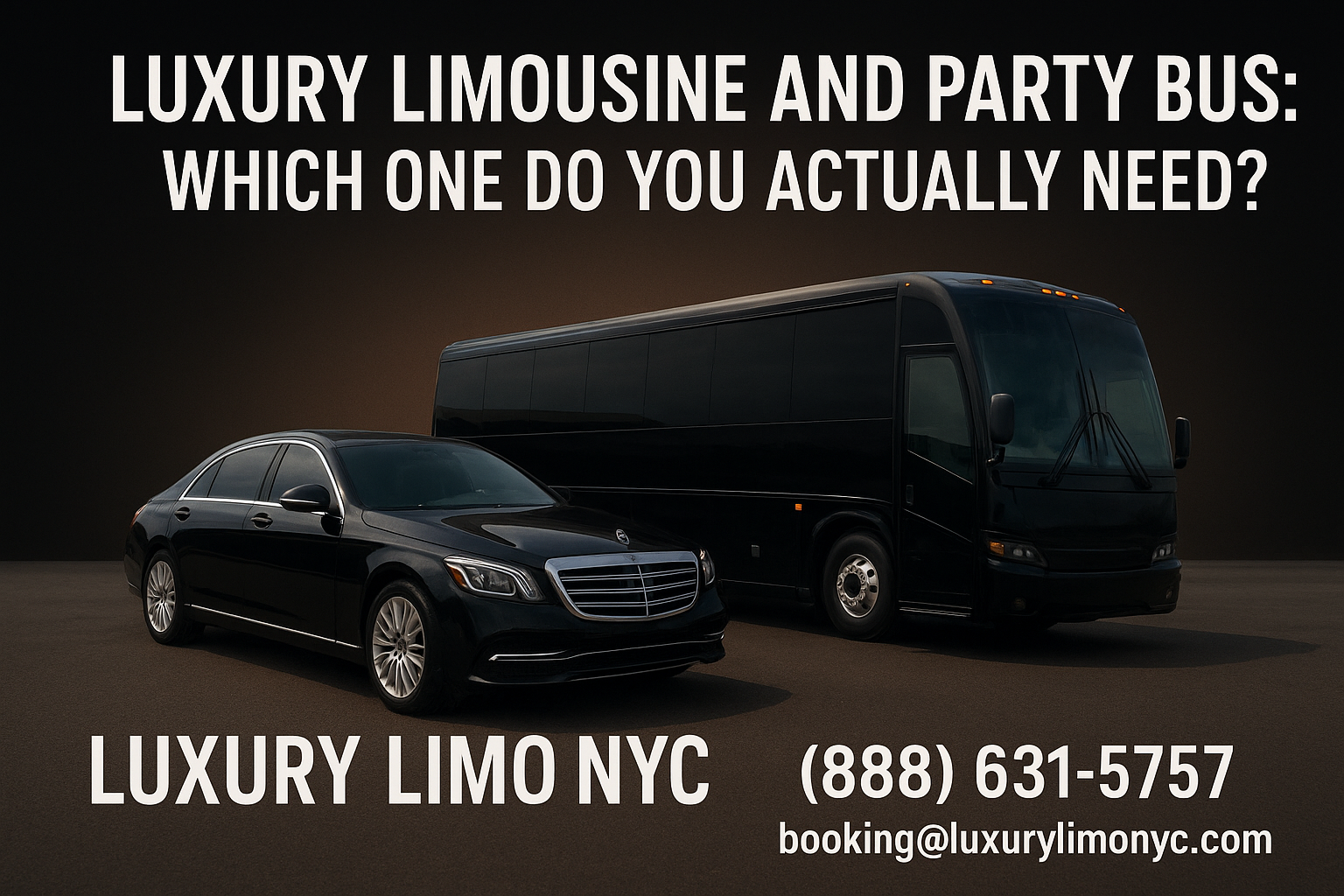 Luxury Limousine and Party Bus: Which One Do You Actually Need?