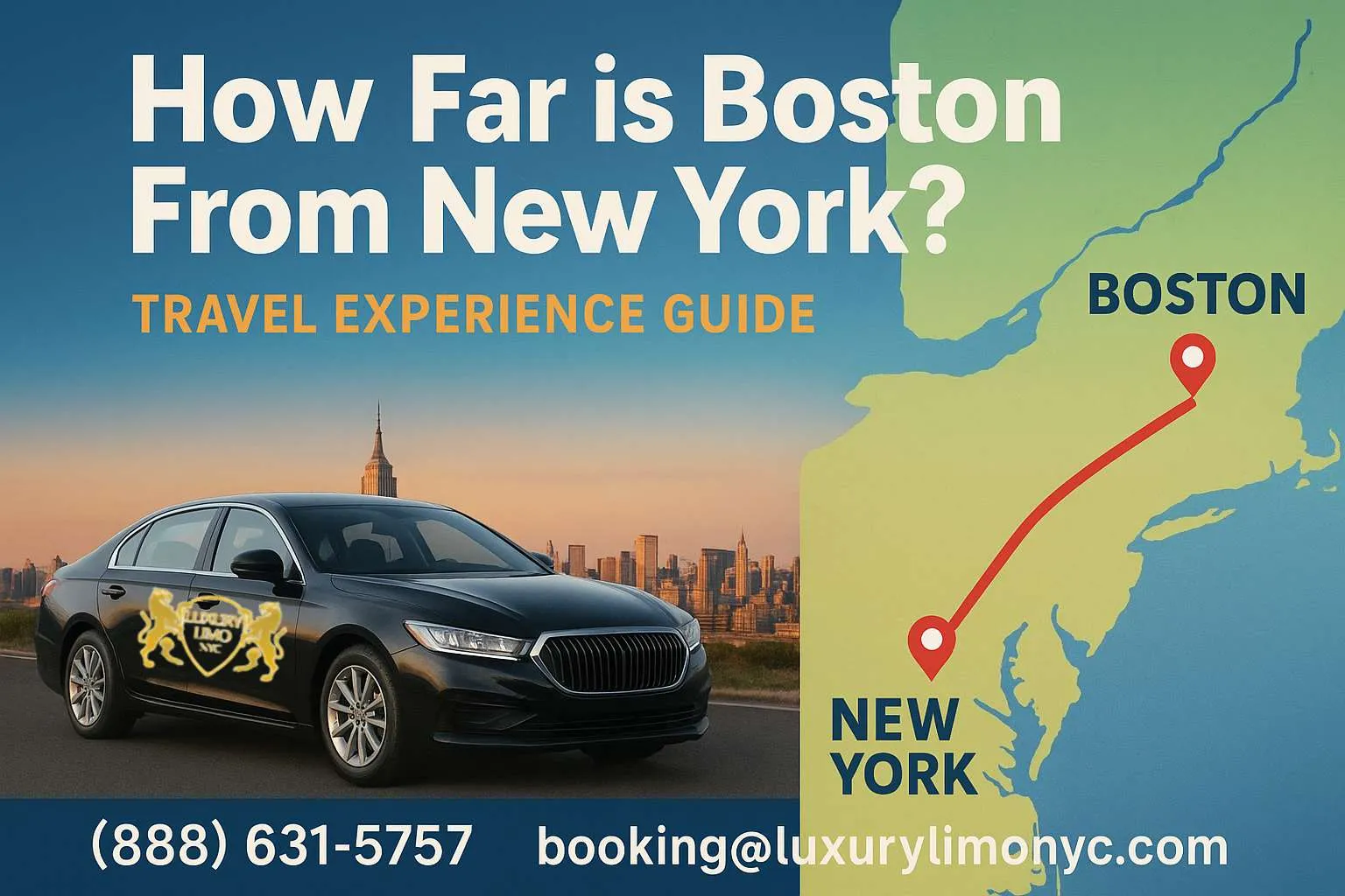 how far is boston from new york