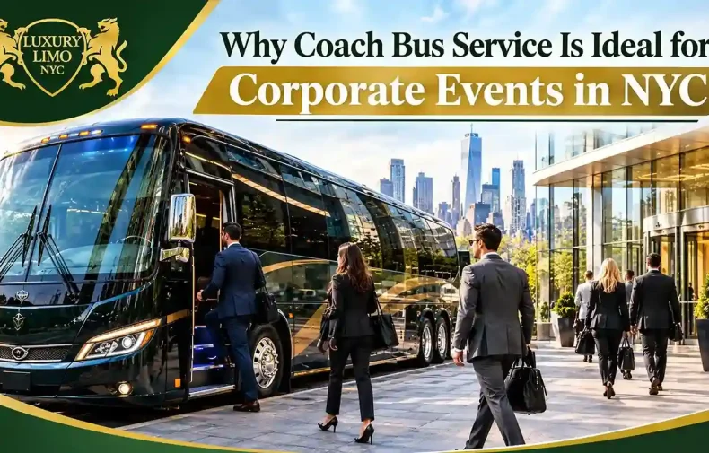 Luxury coach bus service for corporate events in NYC